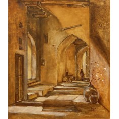 Sajjad Ahmed, 24 x 30 inch, Oil On Canvas, Cityscape Painting, AC-SJJ-005